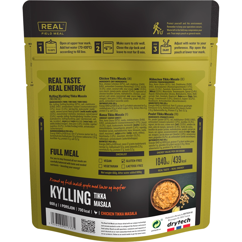 REAL Field Meal Kana Tikka Masala 620kcal - Image 4