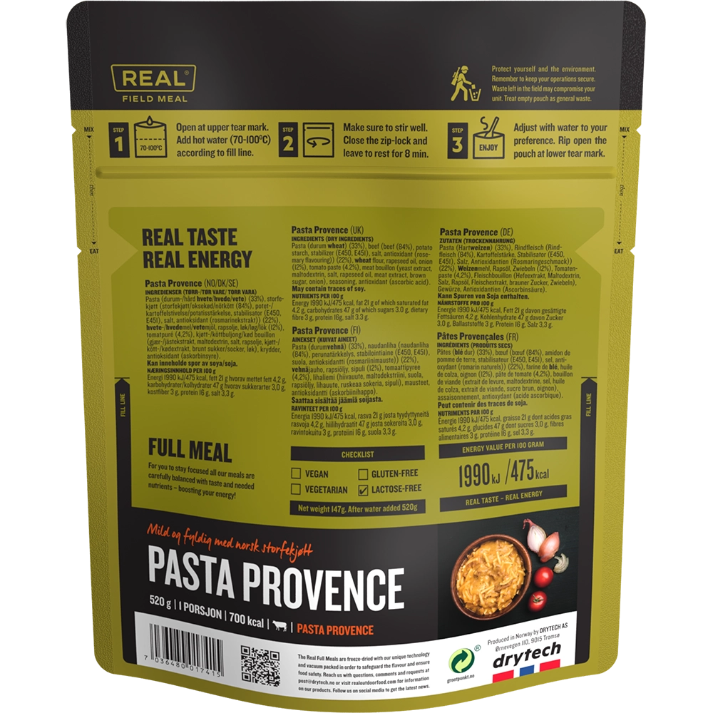 REAL Field Meal Pasta Provence 699kcal - Image 2