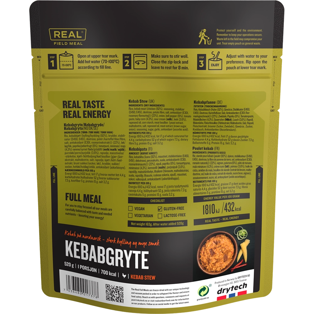 REAL Field Meal Kebab Casserole 705kcal - Image 3