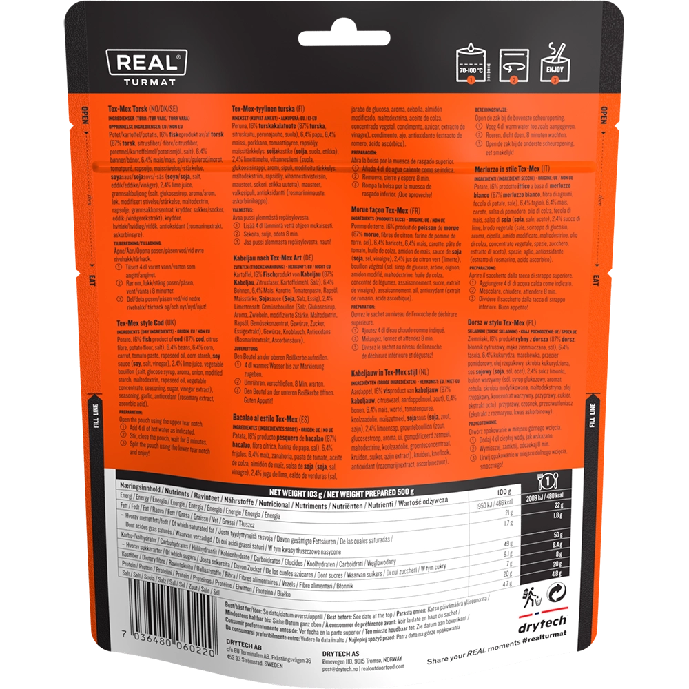 REAL TURMAT Tex-Mex Cod 480kcal - Image 2