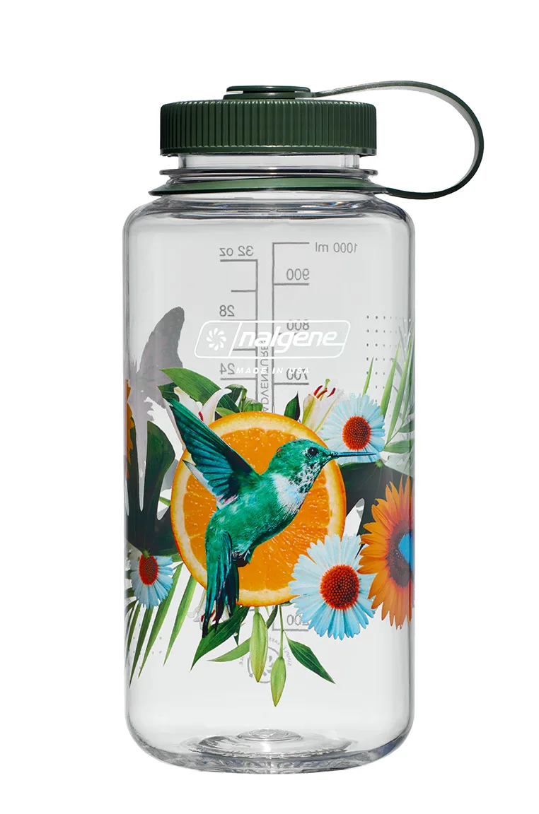 Nalgene 32oz/1l Wide Mouth Citrus Hummingbird